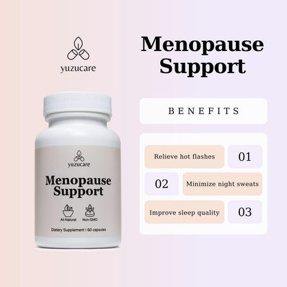Menopause Support | Menopause Supplements for Women| for Night Sweat Relief and Hot Flash Relief | Hormone Balance for Women | All-Natural & Non-GMO Herbs | 60 Veggie Capsules